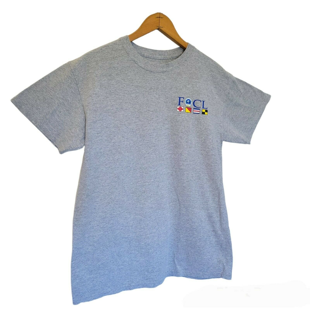t shirt focl friends of claytor lake virginia lake cox memorial poker run gray